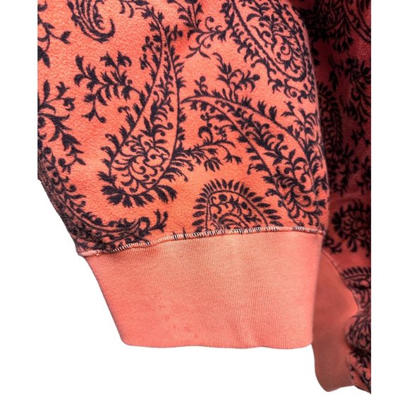 NEW Aries Made in Italy Coral Paisley 1/2 Zip Sweater Small - Picture 9 of 9